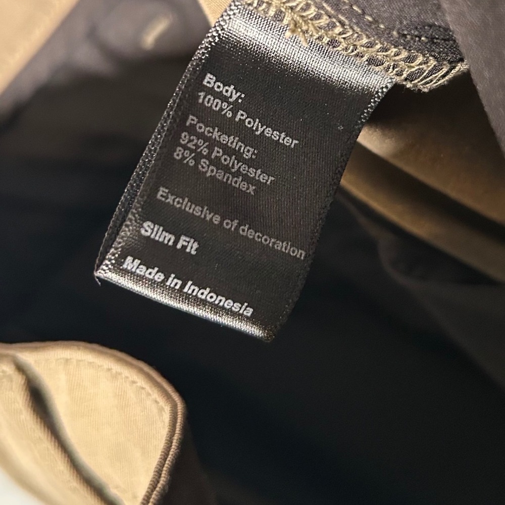 Proof Nomad Chino Pants Mens 32x32 Brown Slim Fit Performance Stretch Huckberry - Picture 5 of 7